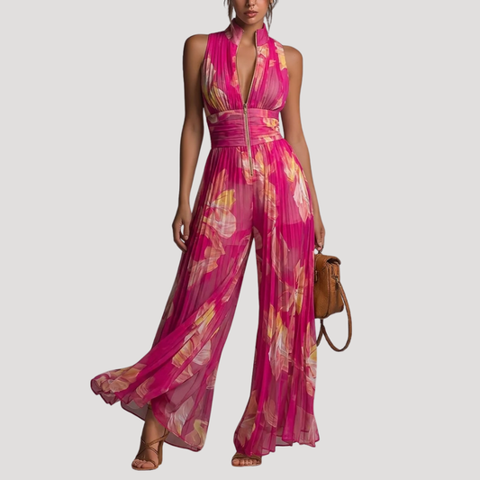 Bonnie | Combinazione Donna Floreale Elegante Con Zip
