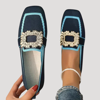 Marcella | Ballerine eleganti donna con fibbia gioiello