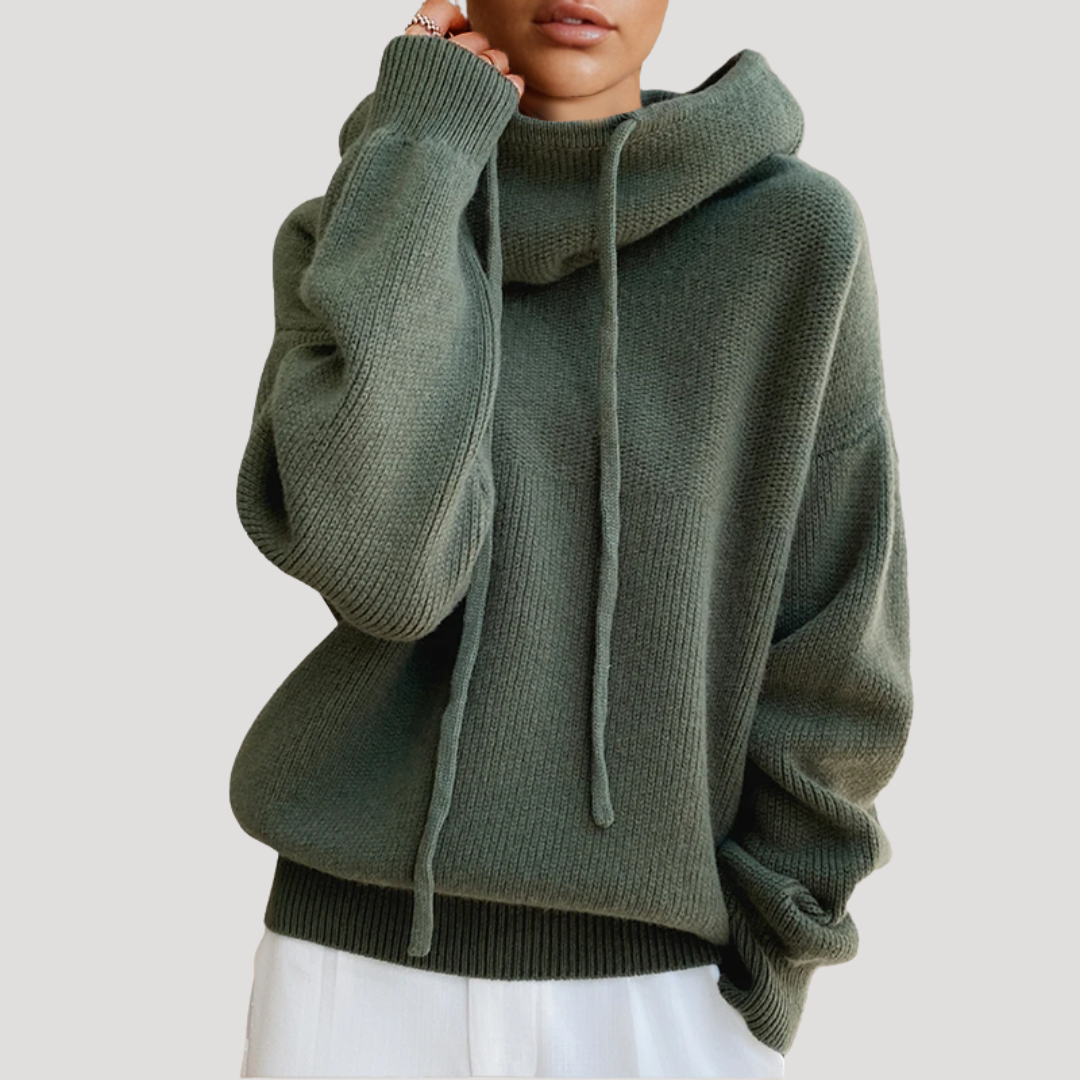 Margaret | Maglione Donna Oversize con Cappuccio Casual