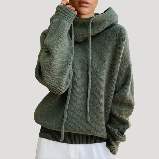 Margaret | Maglione Donna Oversize con Cappuccio Casual