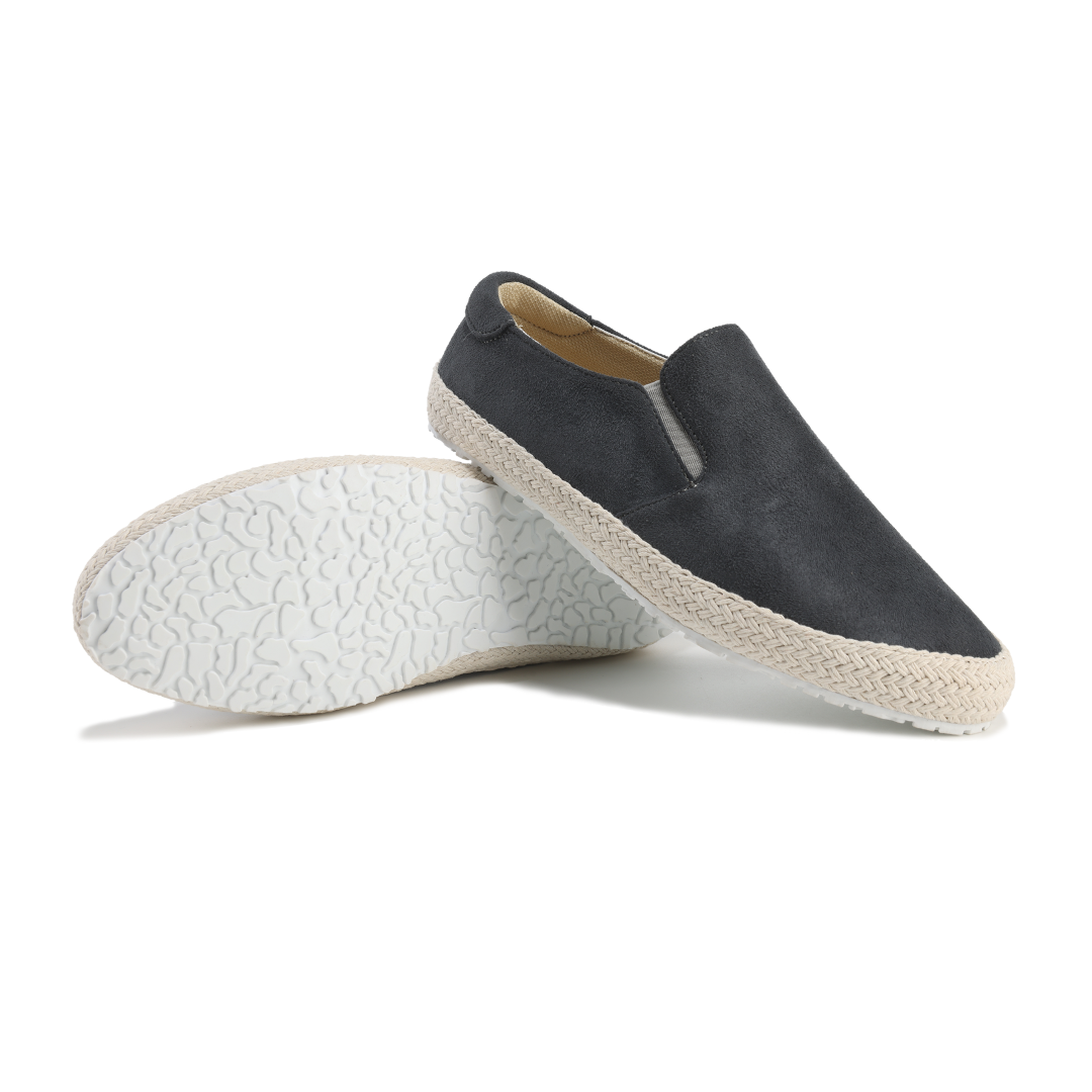 Gianni | Espadrillas slip-on in camoscino sintetico con bordo in corda da uomo