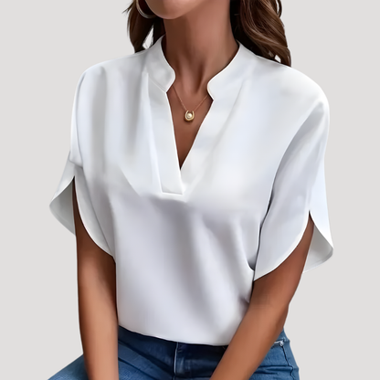 Lea | Blusa Donna Fluida con Collo a V Elegante