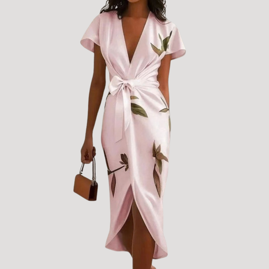 Monique | Robe lunga donna floreale a portafoglio