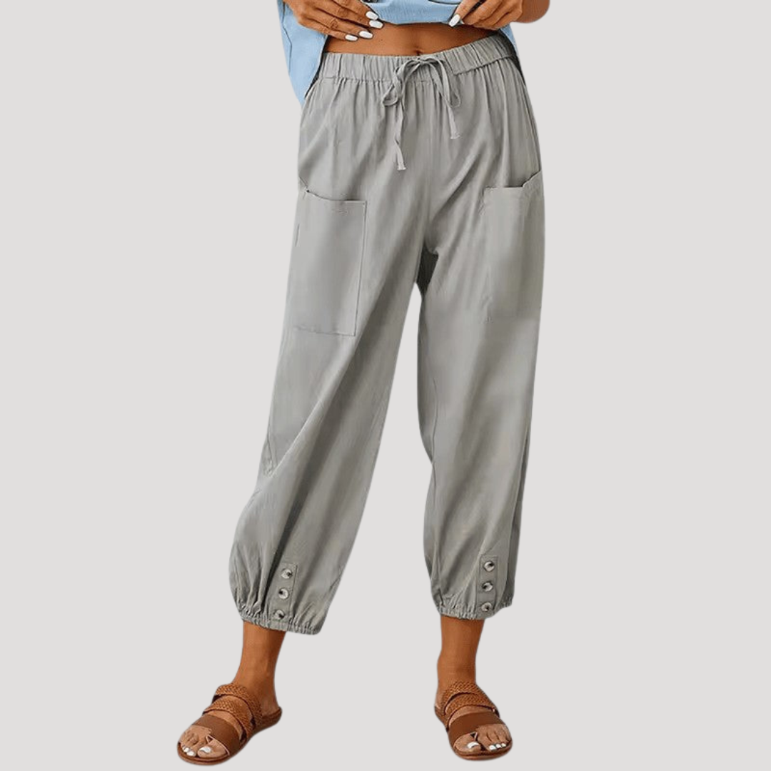 Kathleen | Pantaloni Donna Alla Caviglia Ristretto Casual