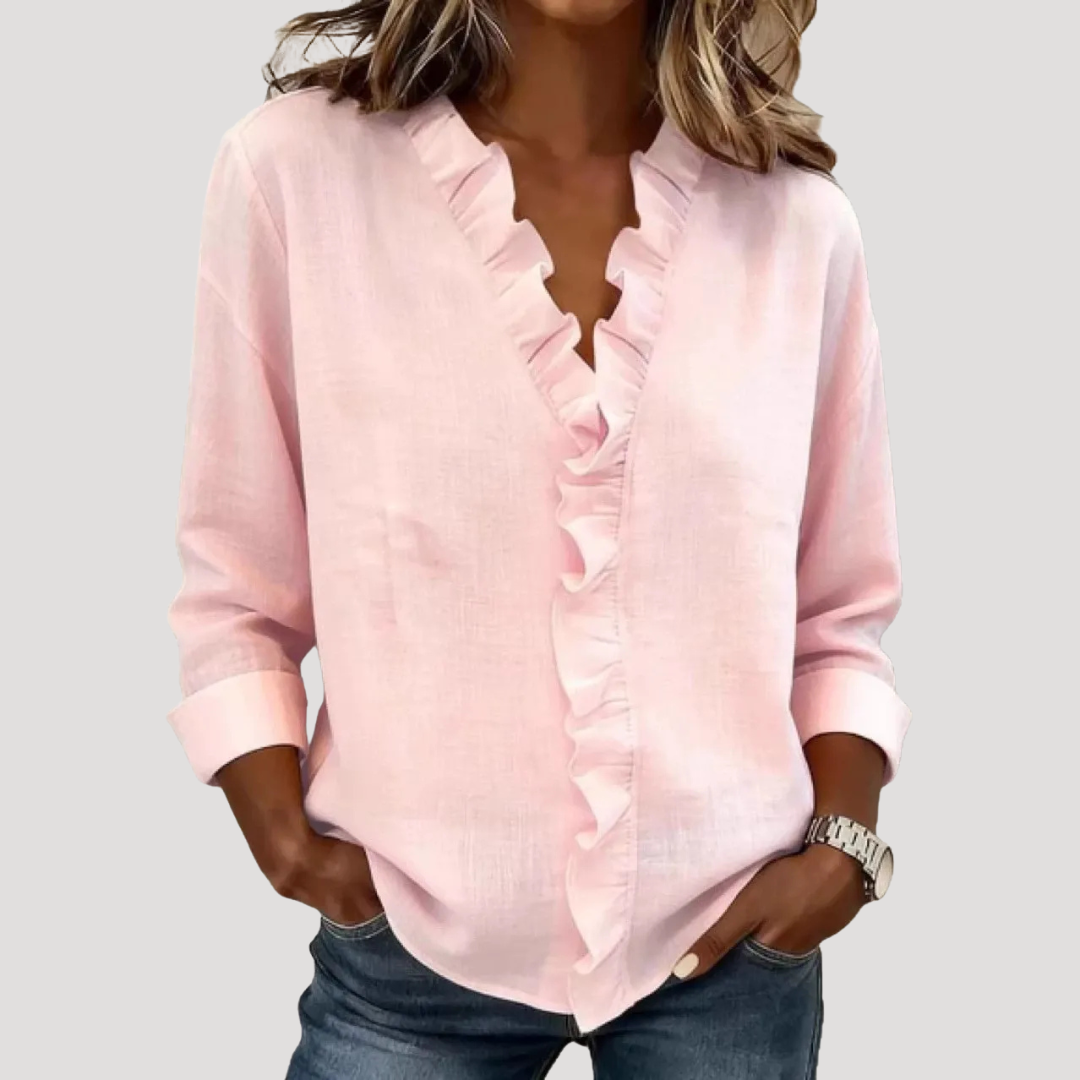 Marie Louise | Blusa Donna Elegante con Volant