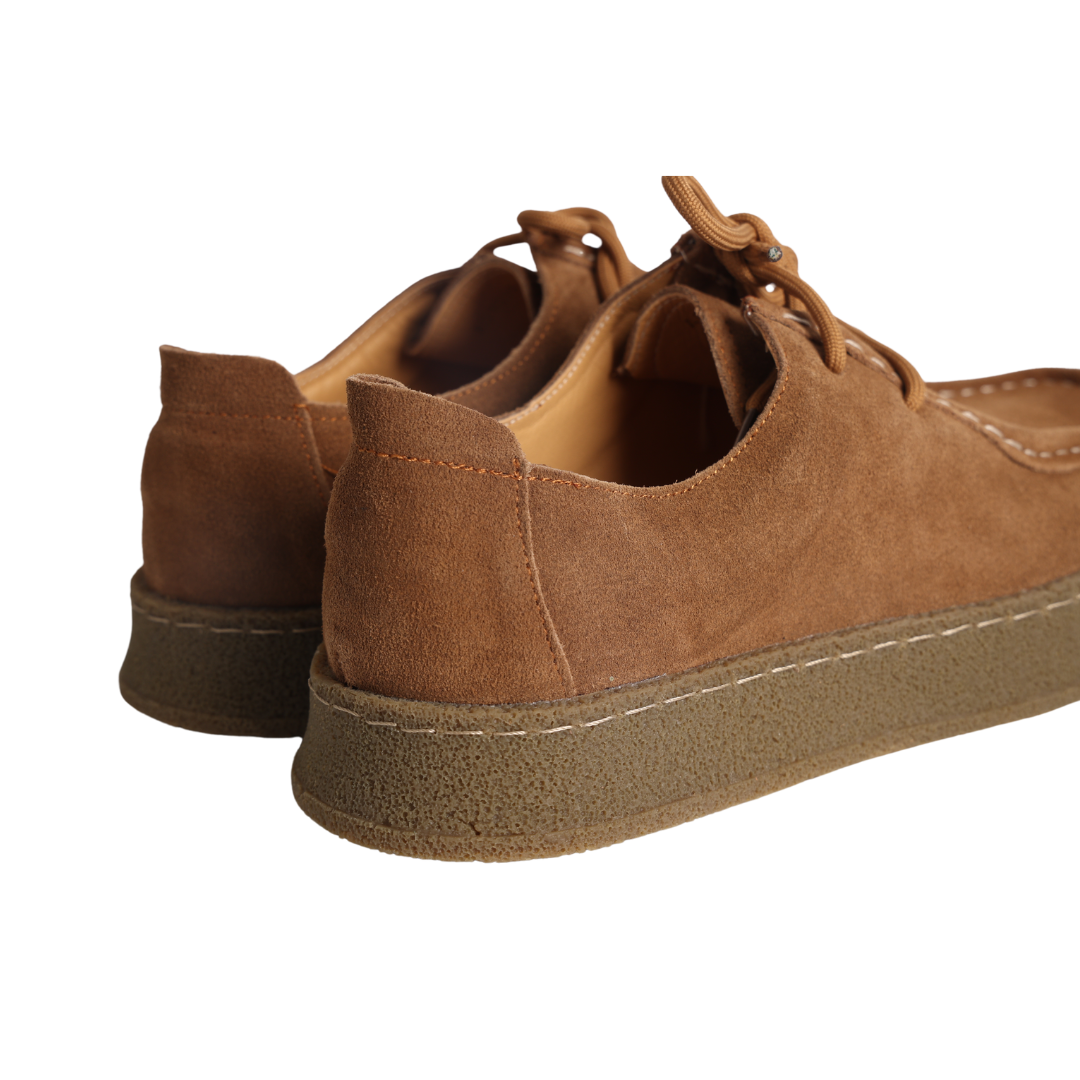 Giordano | Scarpe stringate effetto camoscio con suola in para da uomo