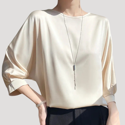 Ottavia | Blusa Donna Elegante Collo Tondo Maniche 3/4