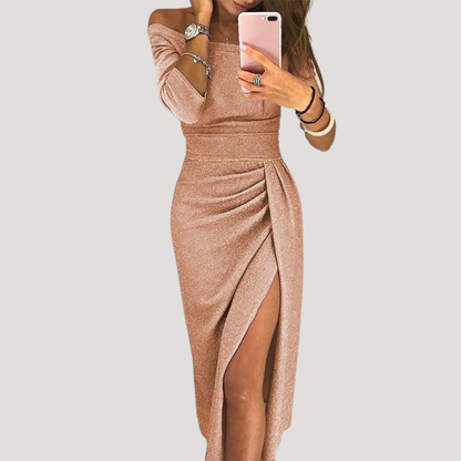 Susana | Robe midi donna elegante con spacco