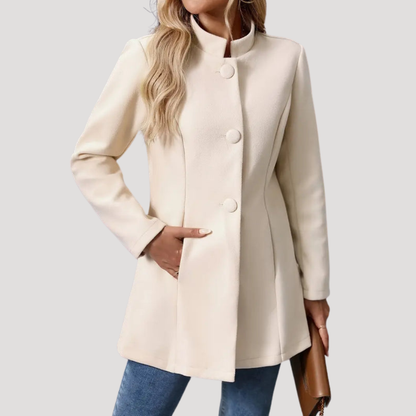 Wanda | Cappotto Donna Buttonato con Collo Alto