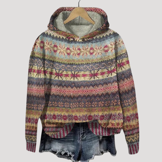 Bianca | Pull Jacquard Donna Casual Maniche Lunghe