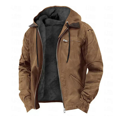 Wilhelm | Giacca con cappuccio e zip da uomo