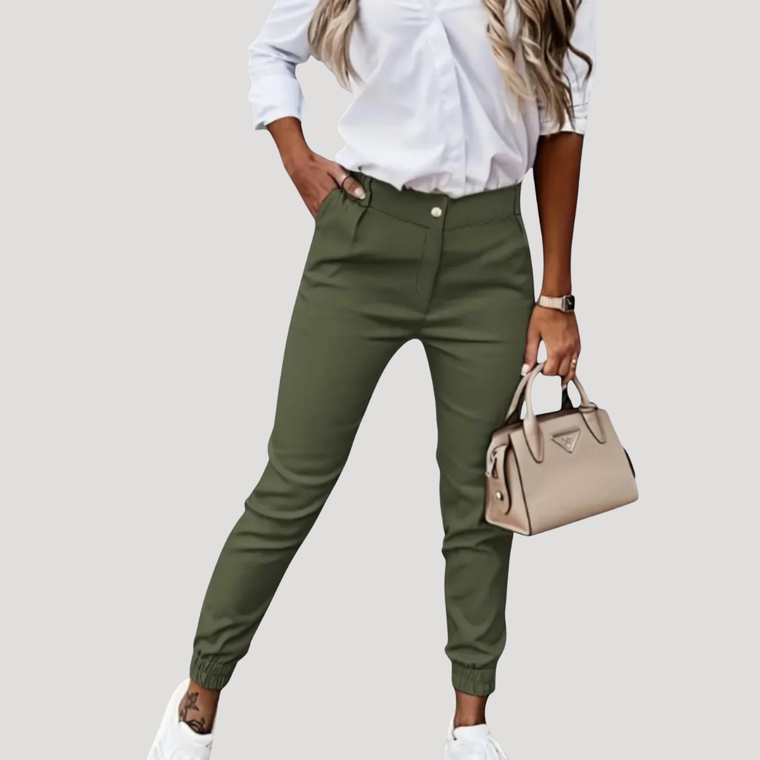 Joelle | Pantaloni Donna Taglio Slim Casual