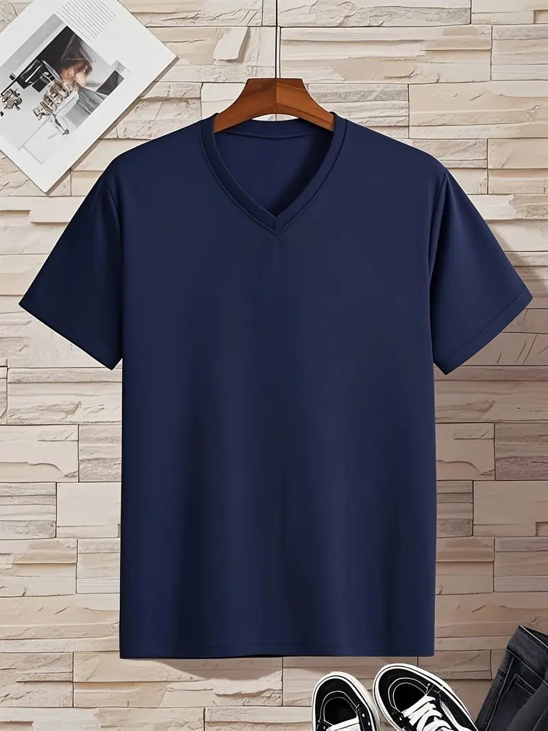 Bruno | T-shirt scollo a V a maniche corte da uomo