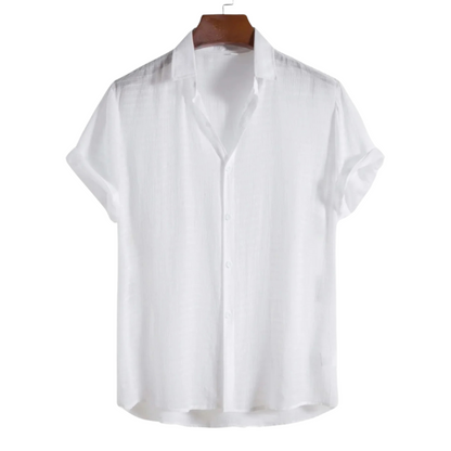 Mario | Camicia a maniche corte con colletto e bottoni da uomo