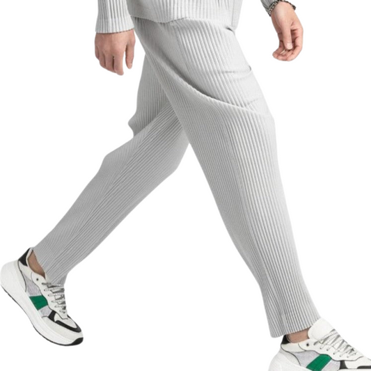 Martino | Pantaloni plissettati a vita elastica da uomo