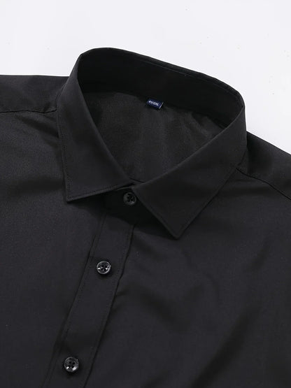 Vincenzo | Camicia a maniche lunghe con bottoni da uomo