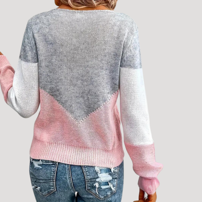 Margaux | Maglione Donna in Maglia con Motivi Geometrici
