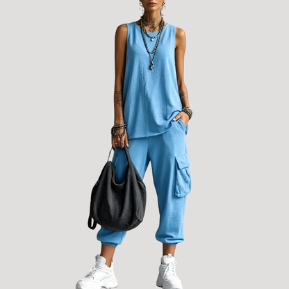 Clementine | Completo Cargo Donna Senza Maniche Casual