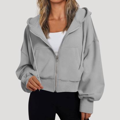 Helen | Giacca Donna con Cappuccio Maniche a Palloncino Casual
