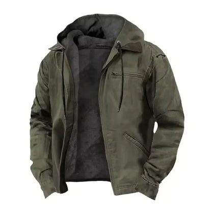 Wilhelm | Giacca con cappuccio e zip da uomo