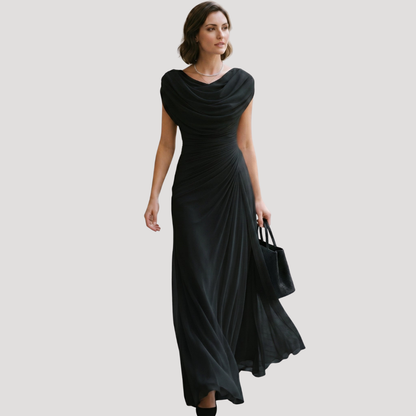 Ruby | Abito Lungo Donna Drappeggiato Fluido Elegante