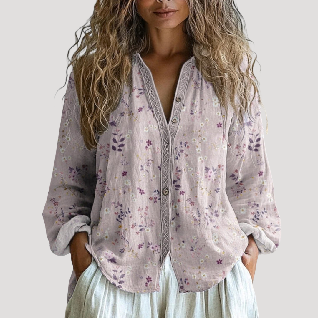 Aimee | Blusa Donna Bohemien Stampata