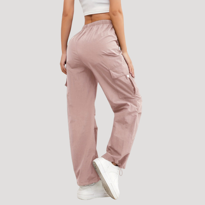 Albertine | Pantaloni Cargo Donna Vita Alta Casual