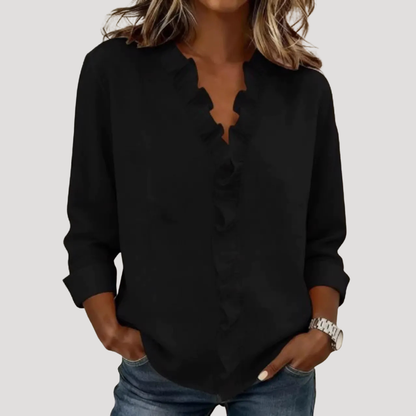Marie Louise | Blusa Donna Elegante con Volant