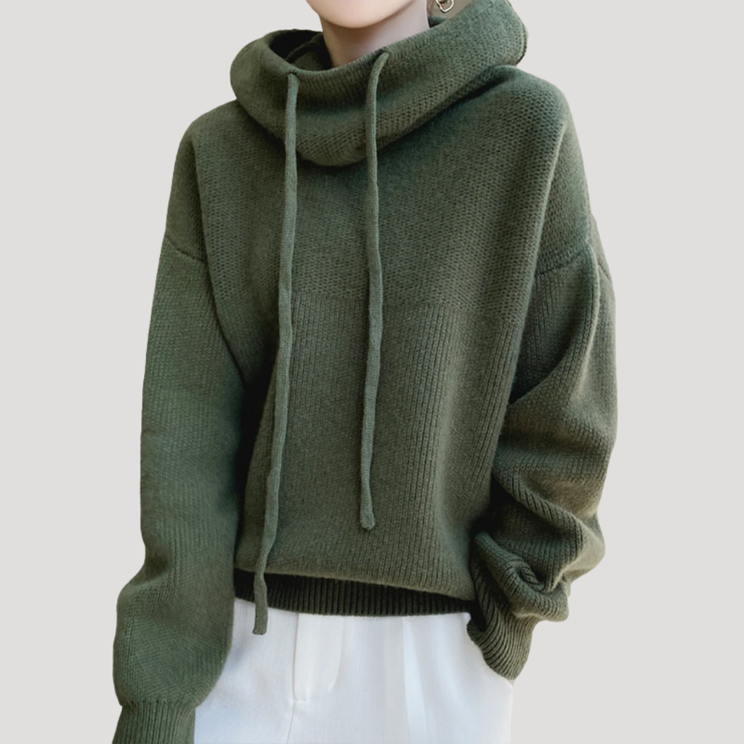 Margaret | Maglione Donna Oversize con Cappuccio Casual