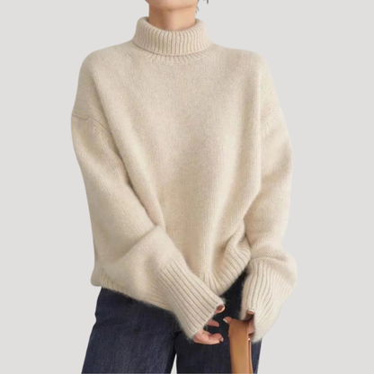Ninon | Maglione Collo Alto Donna Oversize Maglia Spessa