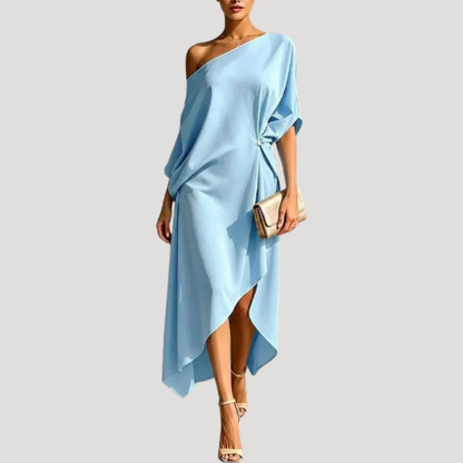 Martha | Abito Asimmetrico Elegante a Una Spalla