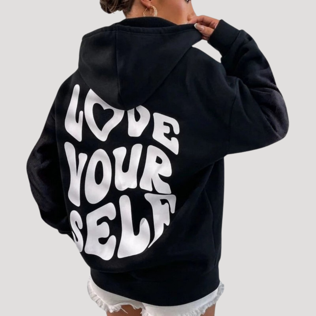 Flora | Felpa con Cappuccio Donna Casual Maniche Lunghe