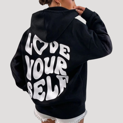 Flora | Felpa con Cappuccio Donna Casual Maniche Lunghe