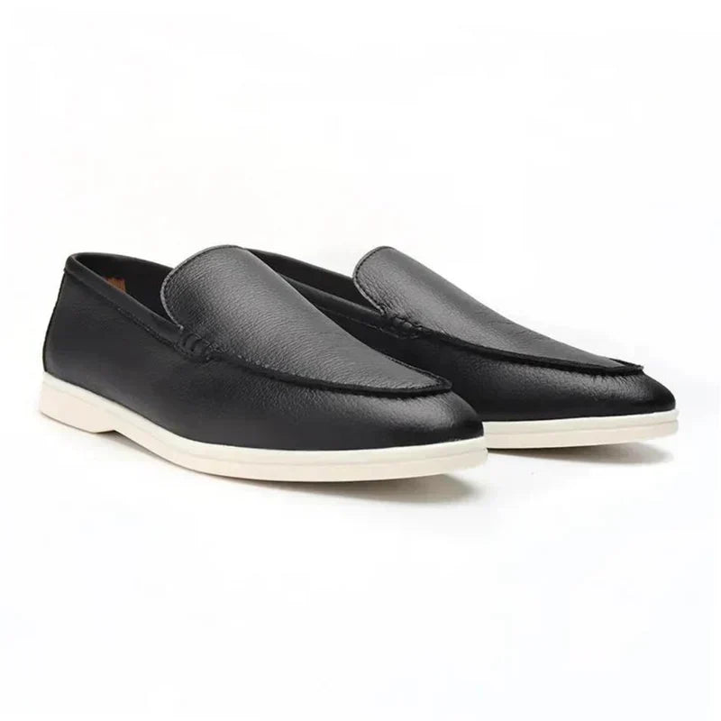 Orazio | Mocassini slip-on con suola bianca da uomo