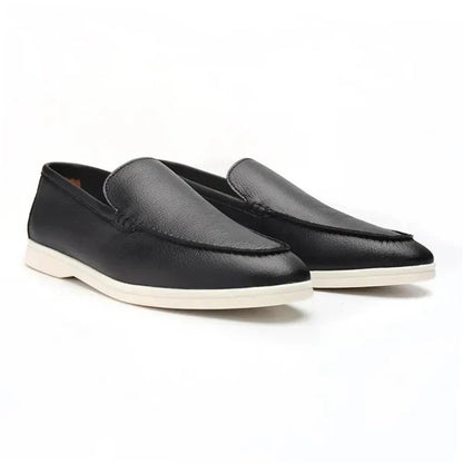 Orazio | Mocassini slip-on con suola bianca da uomo