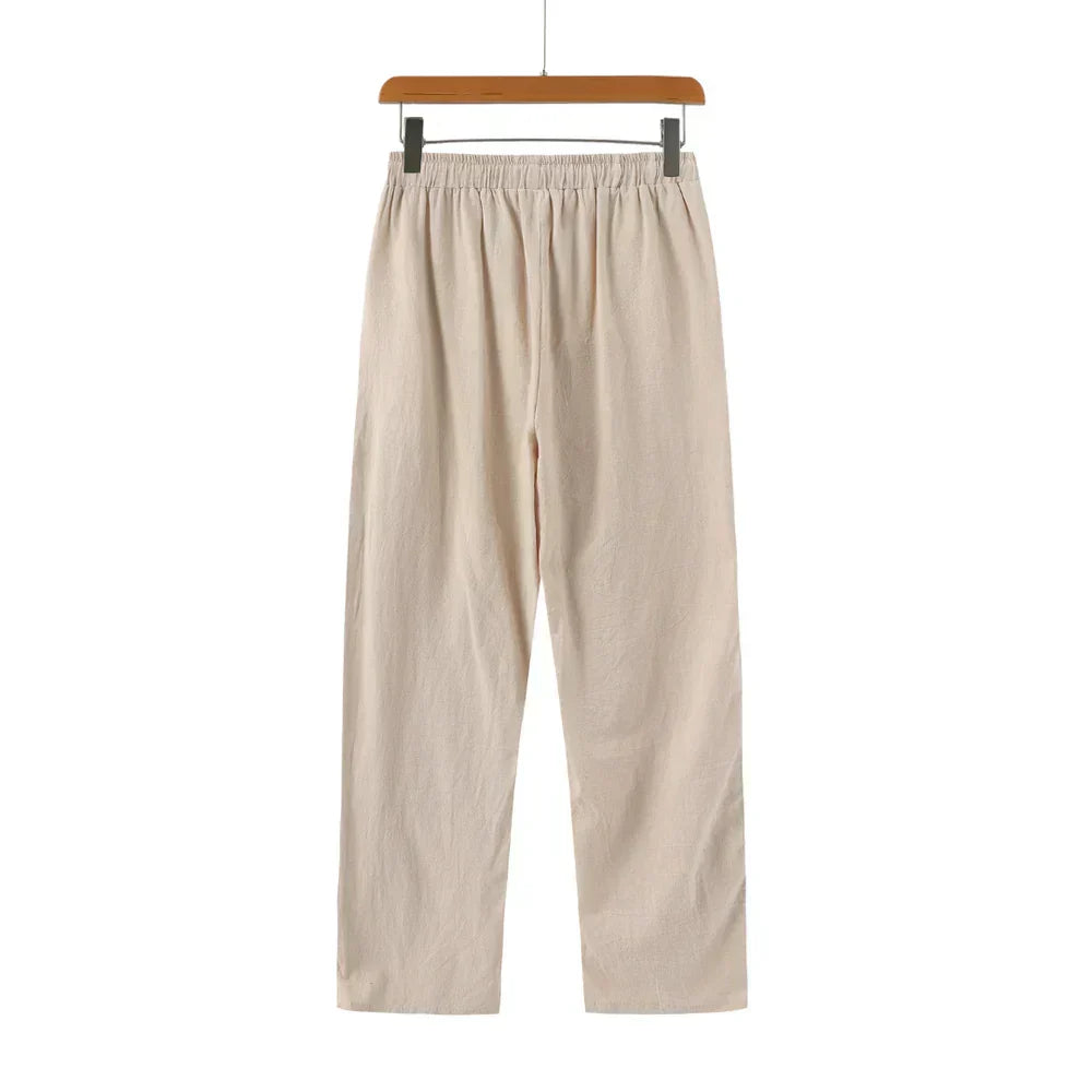 Donato | Pantaloni a vita elastica con coulisse e tasche da uomo