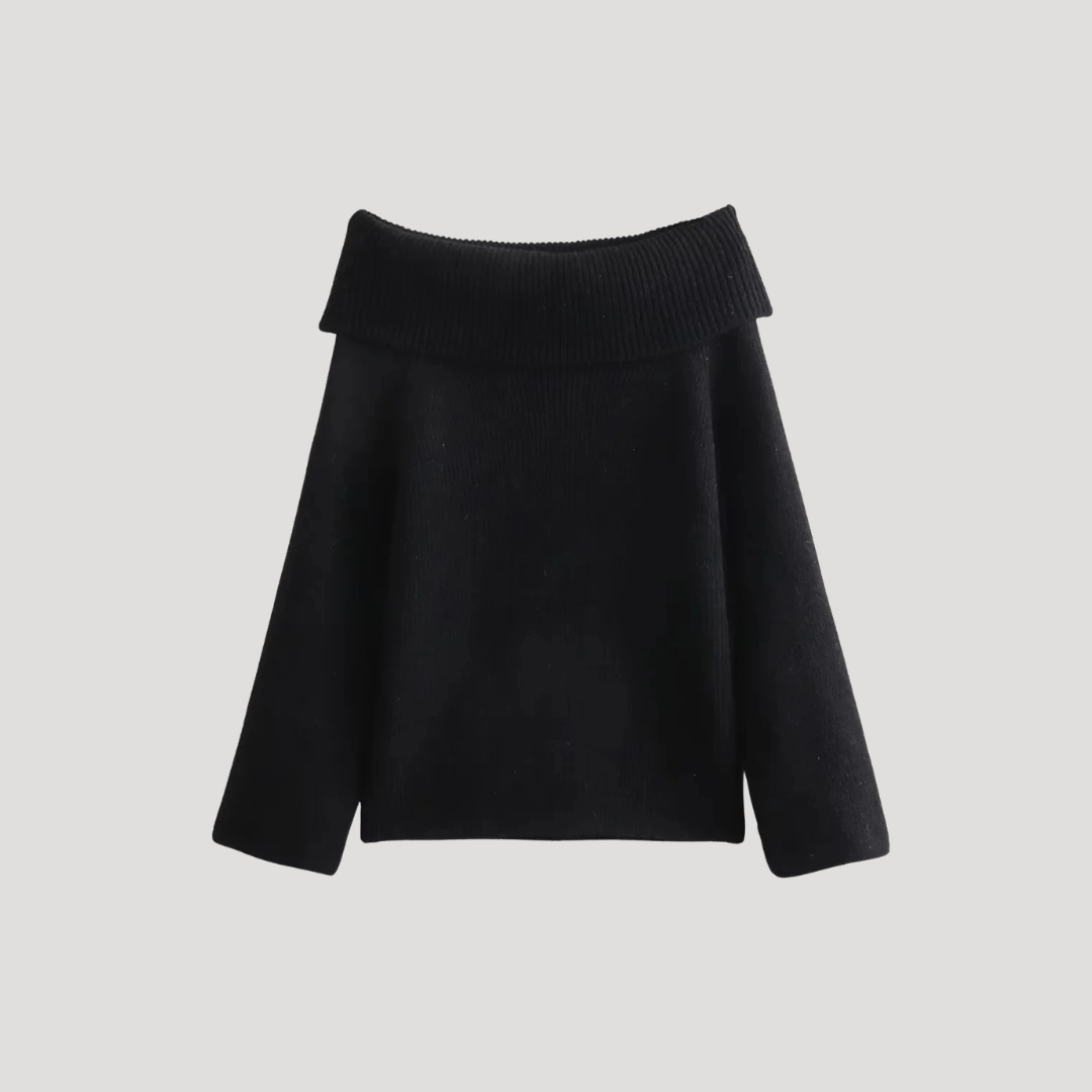 Fatima | Maglione Donna A Costine Con Spalle Scoperte