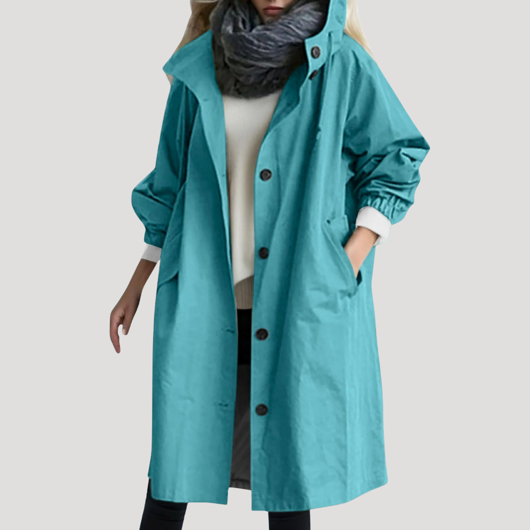 Noelle | Cappotto Donna Bottonato con Cappuccio