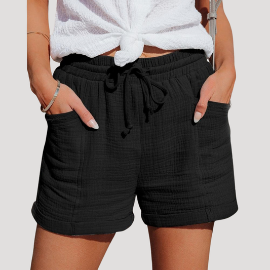 Pamela | Short Donna Taglia Elastico con Corda e Tasche