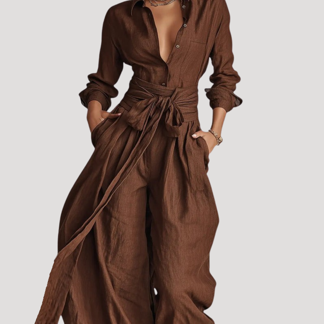 Salome | Completo Donna Camicia e Pantaloni Larghi