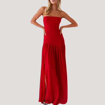 Anne Sophie | Robe Lunga Bustier Donna Elegante Con Fessura Alta Da Sera