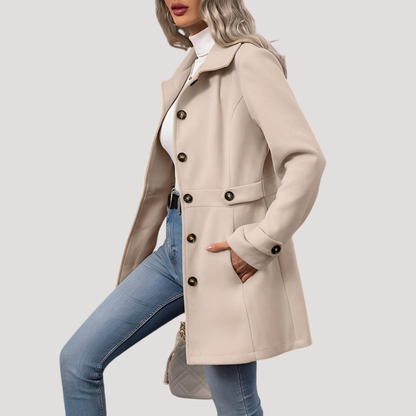 Mabel | Cappotto Lungo Donna Tailleur Bottonato