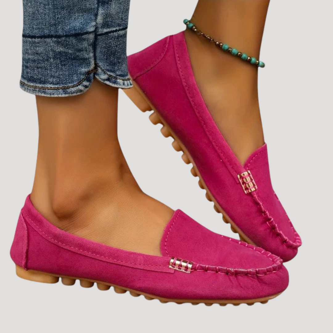 Celeste | Scarpe Basse Donna Cuciture Visibili Casual