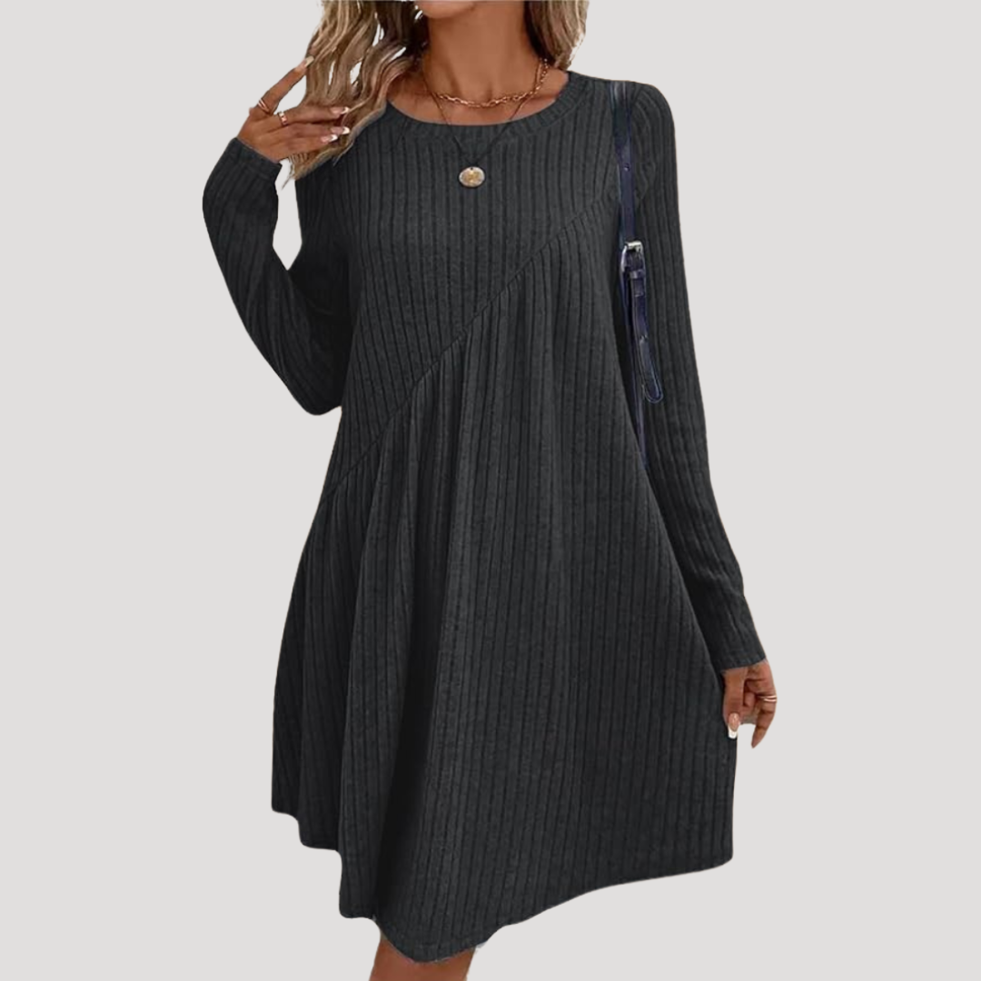 Anna Paola | Abito Dritto Donna Casual Lunghezza Ginocchio