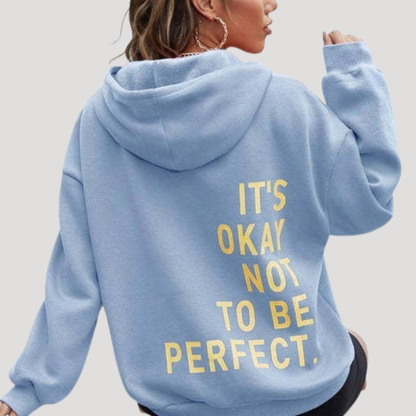 Camille | Felpa Donna Oversize con Cappuccio Motivo Grafico