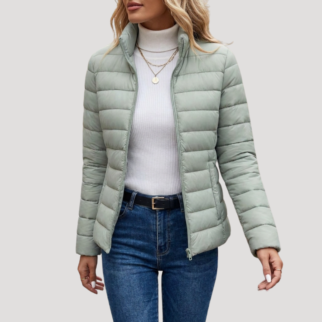 Gemma | Giacca Padded Donna Con Zip e Collo Alto