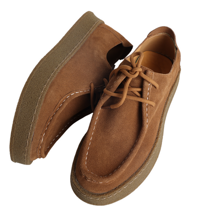 Giordano | Scarpe stringate effetto camoscio con suola in para da uomo