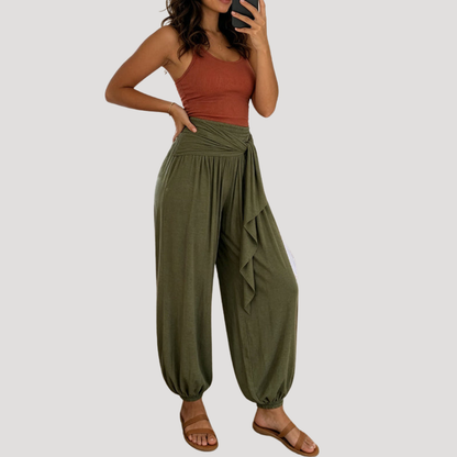 Paloma | Pantaloni Palazzo Alta Vita Donna