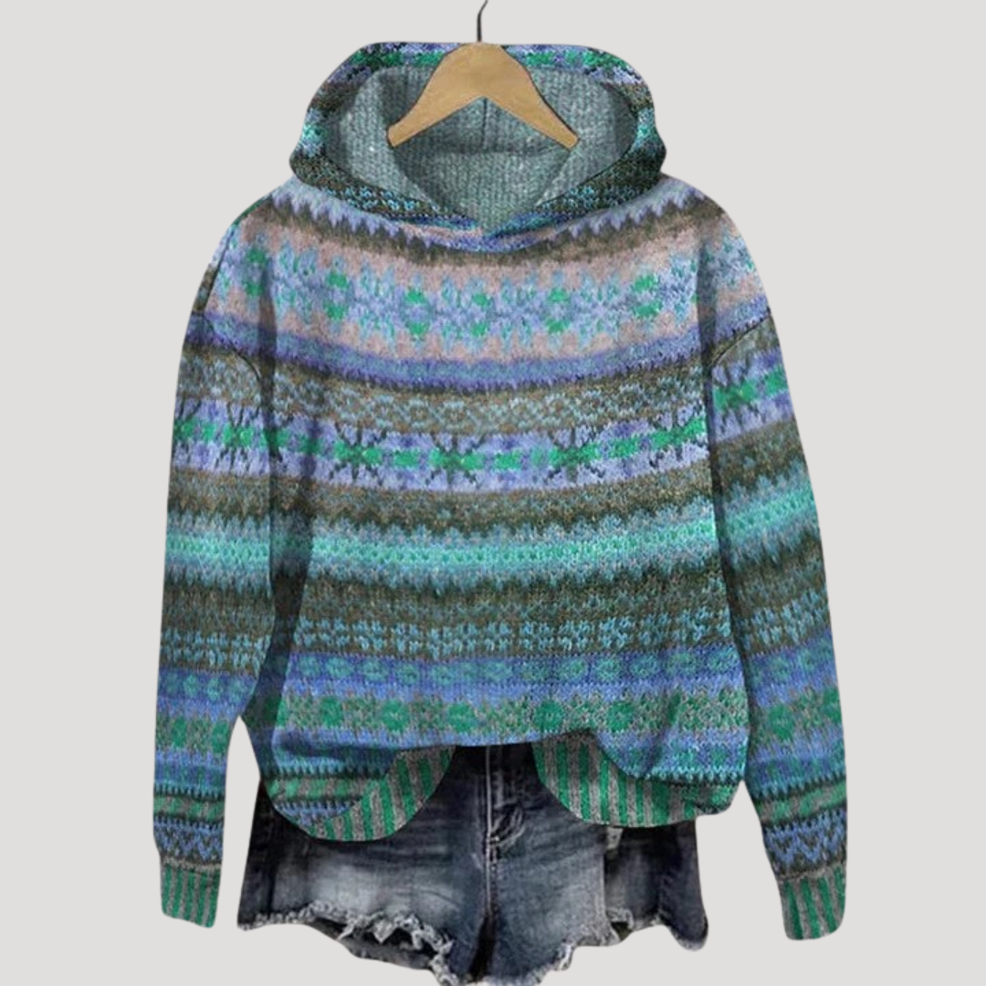 Bianca | Pull Jacquard Donna Casual Maniche Lunghe