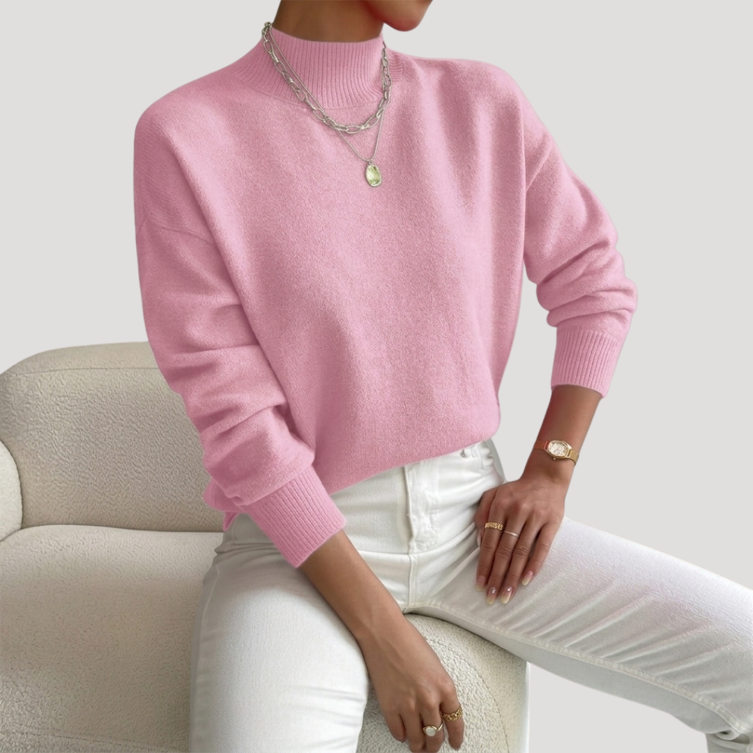 Vivian | Pull Donna Collo Alto Maniche Lunghe